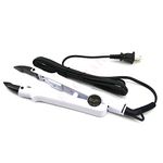 "JR611-White-B" Fusion Hair Extension Thermostat Tool Iron PTC Traceless Nano Hair Extension Heating Pliers Heat Iron Connector Wand Melting Tool with Adjustable Setting(White Color B)