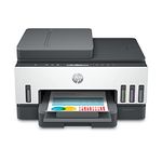 HP Smart Tank 750 All-in-One Auto Duplex Wired Colour Color Home Inkjet Printers with Adf. (Upto 12000 Black, 8000 Colour Pages Included in The Box). - Print, Scan & Cope for Office with Adf