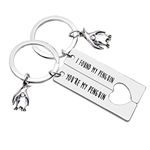 Penguin Lover Gifts Keychain Couple Keyring Set You're My Penguin I Found My Penguin Matching Couple Keychain Gifts for Girlfriend Boyfriend Personalized Couples Keyring Gift for Christmas Wedding