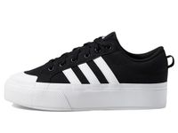 adidas Womens BRAVADA 2.0 PLATFORM Sneaker, Black/White/Black, 5.5 US