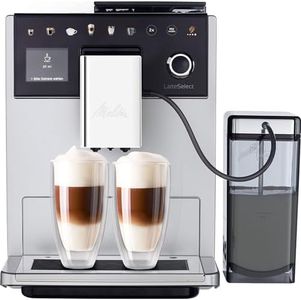 Melitta CI Touch Latte Select Fully Automatic Coffee Machine with Grinder, Silver