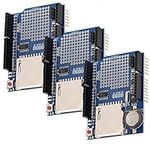 AZDelivery 3 x Data Logging Recorder Shield Module with SD Card Interface compatible with Arduino including E-Book!