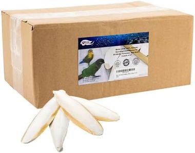 Birds LOVE Natural Cuttlebone – Premium Calcium & Trace Mineral Supplement for Tortoises, Snails, Parakeets, Cockatiels, and All Birds - 6 Pack of 7.5-8"