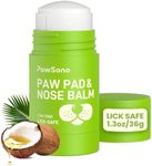 PawSono Lick-Safe Dog Paw & Nose Balm Stick with Coconut Oil | All-Natural Moisturizer & Soother for Dry, Cracked Snout & Pads | Nose Butter for Frenchies | Cream & Wax for Horse Hoof, 1.3 oz (36g)