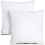 Utopia Bedding Throw Pillows (Pack of 2, White) - 18 x 18 Inches Bed and Couch Pillows - Indoor Decorative Pillows