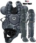 EvoShield G2S Baseball Catcher's Gear Kit - Charcoal, Adult Size