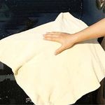 Turnart Genuine Chamois Leather for Car Drying Car Wash Shammy Cloth for Cleaning (S/50×40cm)