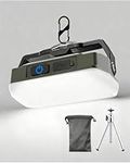 Letour USB Rechargeable Camping Lantern, 4000mAh LED Work Light with Tripod Stand & Magnet, 3 Colors 10~100% Brightness, Portable with Hook for Tent, Emergency, Hiking, Blackout (with Bag)