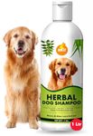 BOLTZ Herbal Dog Shampoo 1000 Milliliter, Natural Neem Extracts, Aloe Vera, Anti-Fungal, Anti-Itching Formula, Tick Free Shampoo, Ph Balanced, Healthy Skin, Shiny Coats, Suitiable For All Dogs Breed