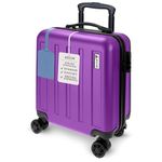 AVIO Jett 45cm Cabin Suitcase – Lightweight Carry-On Luggage with Spinner Wheels, Telescopic Handle & Lock – Airline-Approved Cabin Bag for Ryanair, easyJet, BA & More