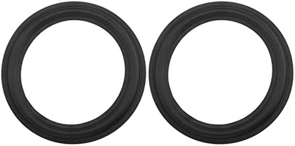 EMSea 2Pcs 8" Horn Edge Rubber Surround Speaker Repair Parts Compatible with JBL Compatible with HiVi Speaker Foam Edge Audio Speaker Rubber Edge Repair Kit