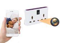 FREDI HD PLUS WiFi Hidden Socket Board | Wireless 1080P HD Camera | Office Indoor Security Camera | Home Surveillance Camera with Inbuilt 32gb SD Card | (iWFCam APP) Hidden Camera