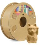 OVERTURE PLA Matte 3D Printer Filament 1.75mm, Matte PLA 1kg Cardboard Spool (2.2lbs), Dimensional Accuracy +/- 0.02 mm (Matte Wood)