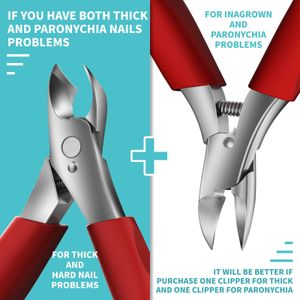 Podiatrist Toenail Clippers for Men & Seniors – Thick & Ingrown Nail Cutter, Curved Blade