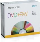 Memorex 864614-10C DVD+RW 4x 10 Pack Jewel Case