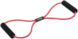 SPRI Ultra Toner Resistance Band Figure 8 Exercise Cord, Red, Medium