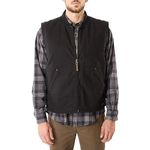 Smith's Workwear Men's Sherpa-Lined Duck Vest, Black, Large