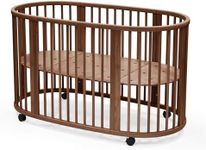 Stokke Sleepi Bed V3, Warm Brown - Suitable for Ages 0-5 Years Old - Adjustable, Stylish & Flexible - Sturdy Beech Wood Frame