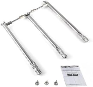 SafBbcue 69787 Grill Burner Tubes for Weber Grill GS4 Spirit II and Spirit 300 Series Grill Parts for Weber Spirit E310 E315 E320 E330 S310 S315 SP310 SP320 Burner Tube Parts, Stainless Steel