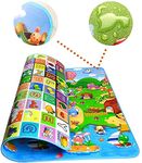 Play Mat Baby Double Sided WaterProof Baby Mat Carpet Crawl Play Mat Kids Infant Crawling Play Mat Carpet Baby Gym Water Resistant Baby Play & Crawl Mat(Large-6 Feet X 4 Feet) (KIDS LARGE MAT)