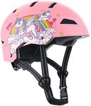 WHALEZON Kids Bike Helmet Ages 3-5-8-14, CPSC ASTM CPSIA Certified Toddler Helmet-Girls Pink Unicorn
