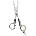 Trixie 2355 Thinning Scissors Two-Sided, Silver, Gray, Black, 18 cm