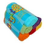 Bright Bots Baby Terry Towelling Nappies, Absorbent and Reusable Cloth Diapers, 100% Soft Cotton Washable Nappies, 60cms (Unisex)