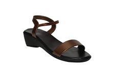 LUVFEET Women Fashion Sandal Soft Comfortable and Stylish Flat Sandals for Women & Girls | For Casual Wear & Formal Wear Occasions (Copper, numeric_9)