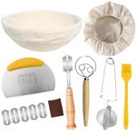 Sourdough Bread Basket, Bread Basket Set Includes Basic Bread Making Supplies Tools, Ideal for Home & Professional Baking