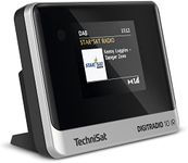 TechniSat DIGITRADIO 10 IR – DAB+ and Internet Radio Adapter (WLAN, Color Display, Bluetooth, Remote Control, Alarm Clock, Suitable for Upgrading Existing Hi-Fi Systems) Black/Silver