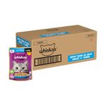 Whiskas Adult (1+ Years) Wet Cat Food, Tuna in Jelly, 80 g, Pack of 56, Hydrating Food Made With Real Fish, 100% Complete & Balanced Nutrition for Adult Cats