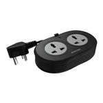Anchor by Panasonic 2 Universal Socket Extension Board, 6A Spike Guard with 1.2-Meter Heavy Duty Cord for Home and Office Usage, 2 Way Power Strip with LED Indicator, Matt Finish