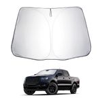 LUWU Compatible with Ford Ranger 2016-2022 Car Windshield SunShade Ford Accessories Foldable Sunshade Truck Custom Windshield Sun Visor