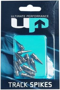 Ultimate Performance Track Spikes - Cordones de Clavos, tamaño 9 mm, Color Plateado