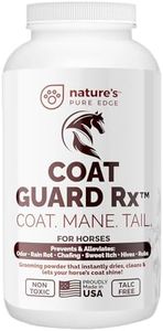Extra Large. 2 Lbs. Coat Guard Rx™ Daily Preventative Powder for Horses - Coat and Skin Treatment & Dry Shampoo for Horses.