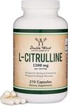 L Citrulline Capsules 1,200mg Per Serving, 210 Count (L-Citrulline Increases Levels of L-Arginine, Acts as a Nitric Oxide Booster) Muscle Recovery Supplement to Improve Muscle Pump by Double Wood