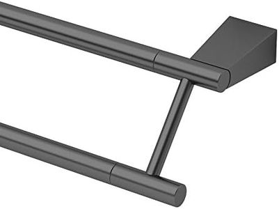 Gatco 4714MX Bleu, 24" Double Towel Bar In Matte Black