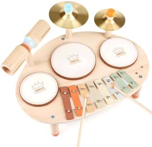 Vanplay Drum Set - Montessori Toys for 2 3 Year Old Girl Boy Gifts