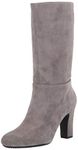 Aerosoles Women's Backstage Mid Calf Boot, Grey Suede, 3.5 UK