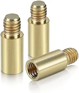 kwmobile 0.05oz Dart Weights - Set of 3X Brass 1.5 Gram Weights for Darts with 2BA Threads Dart Accessories - Gold