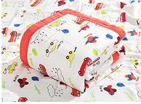 MosQuick®- 100% Cotton 6 Layer Super Soft Muslin Blanket for Kids Baby Newborn Baby Blanket Infants Size - 110cm x110 cm 0-4 Years Essential Baby Products,Great New Born Baby Gifts-Red Cars