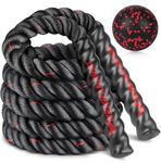 Jump Rope, 3LB Weighted Jump Rope for Fitness, 9.8ft Heavy Jumping Ropes for Exercise, Adult Workout Rope for Men & Women Improve Strength, Skipping Rope for Gym Training, Home Workout