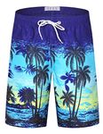 APTRO Men's Swim Trunks Quick Dry Bathing Suit Swim Shorts 005 Blue M