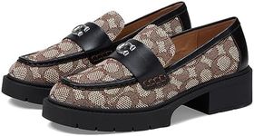 COACH Women's Leah Loafer, Cocoa/Bl