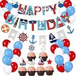 77Pcs Nautical Party Supplies for B