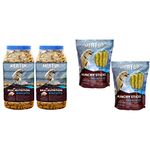 Meat Up Chicken Flavour, Real Chicken Biscuit, Dog Treats -500g Jar (BOGO) and Munchy Sticks, Chicken Flavour, Dog Treats, 400 g (BOGO)