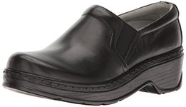 Klogs USA Women's Naples Clog,Black Smooth,8.5 W US