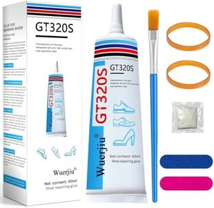 Wuerjiu Shoe Glue Sole Repair 60g, Waterproof Clear Sole Repair Adhesive, for Sneakers Boots Leather Heels Sandals All Footwear.