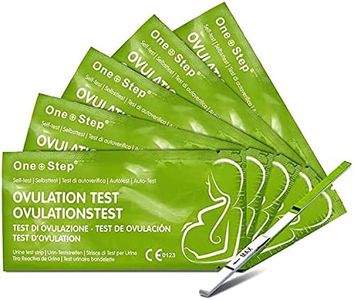 One Step: 30 Ovulation Test Strips - Highly Sensitive Fertility Tests - 20miu/ml Testing Kits