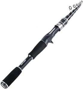 Goture Telescopic Fishing Rod, Fishing Pole with 24Ton Carbon Fibre, Packs to Just 17.7" in Length, Lightweight & Portable Fishing Pole